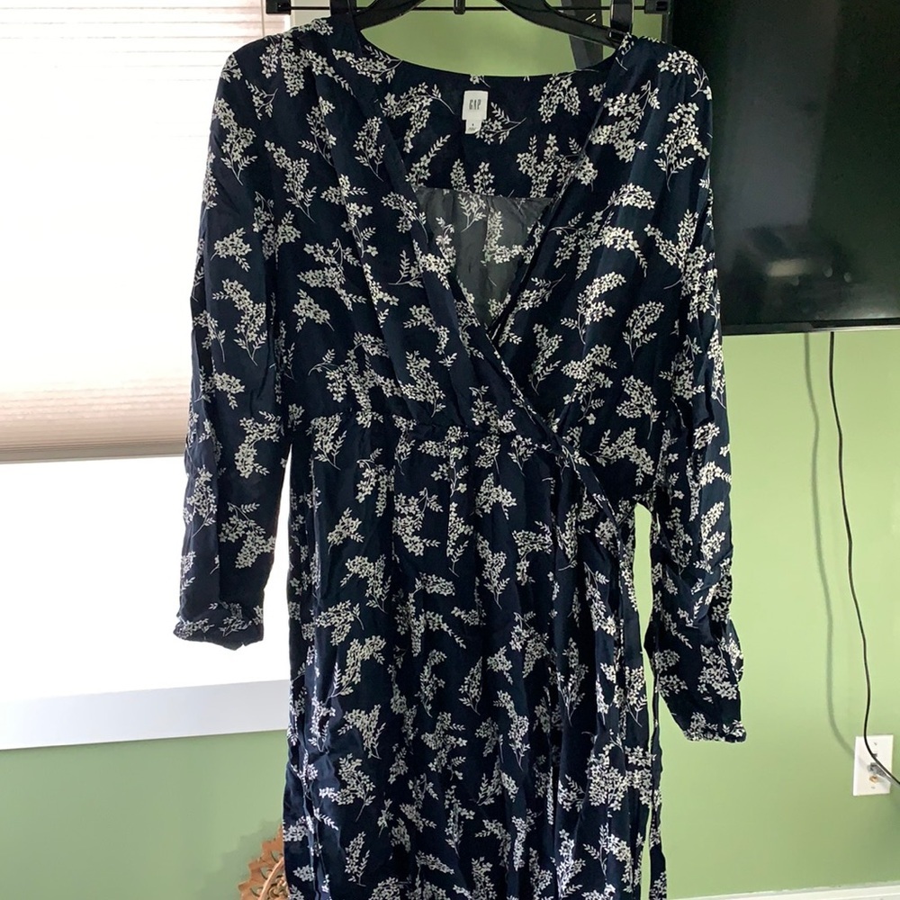 Gap wrap floral dress S